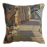 Bellagio Village Two Tables Decorative Couch Pillow Cover