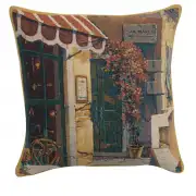 C Charlotte Home Furnishings Inc Passage to San Marco I Belgian Tapestry Cushion - 17 in. x 17 in. Cotton by Robert Pejman