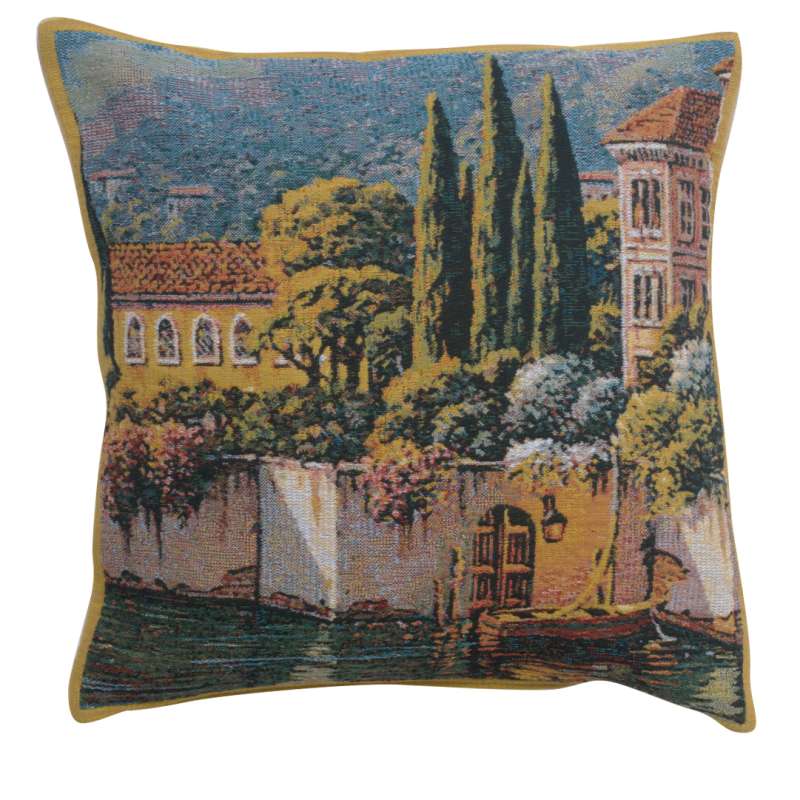 Varenna Reflections Village Right Decorative Tapestry Pillow
