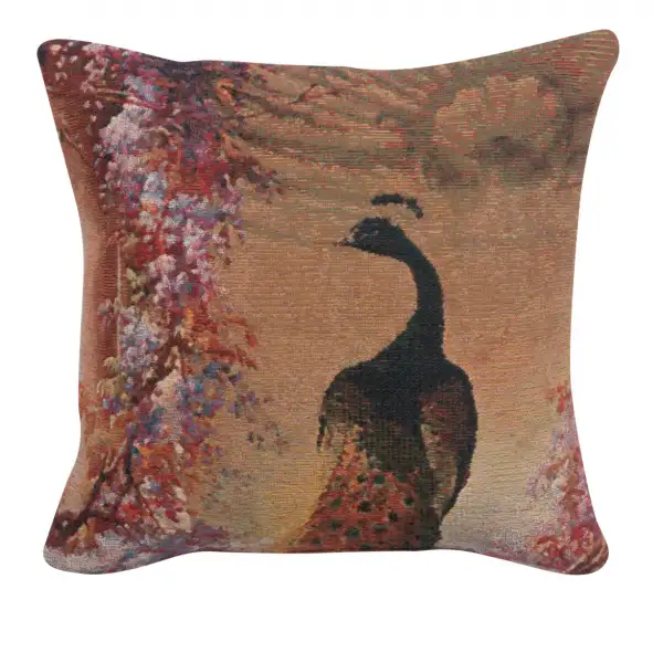Peacock 1 Belgian Couch Pillow