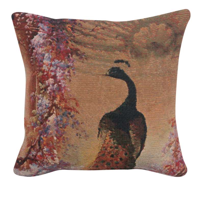 Peacock 1 Decorative Tapestry Pillow
