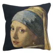 Girl with Pearl Earring I Belgian Couch Pillow