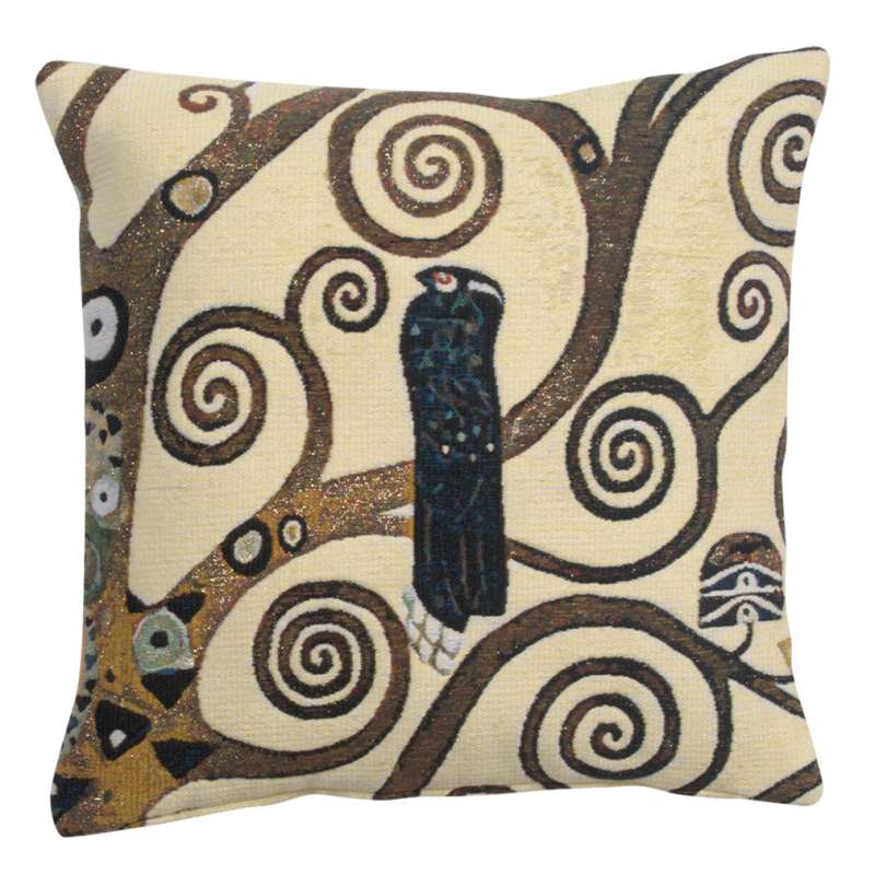 Lebensbaum Bird Decorative Tapestry Pillow