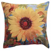 C Charlotte Home Furnishings Inc Spellbound I Belgian Tapestry Cushion - 21 in. x 21 in. Cotton by Simon Bull