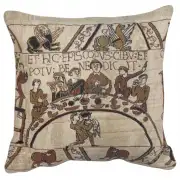 Banquet Table Belgian Tapestry Cushion - 17 in. x 17 in. Cotton by Charlotte Home Furnishings