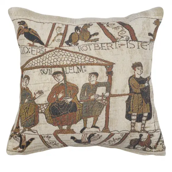 Banquet Feast Belgian Tapestry Cushion