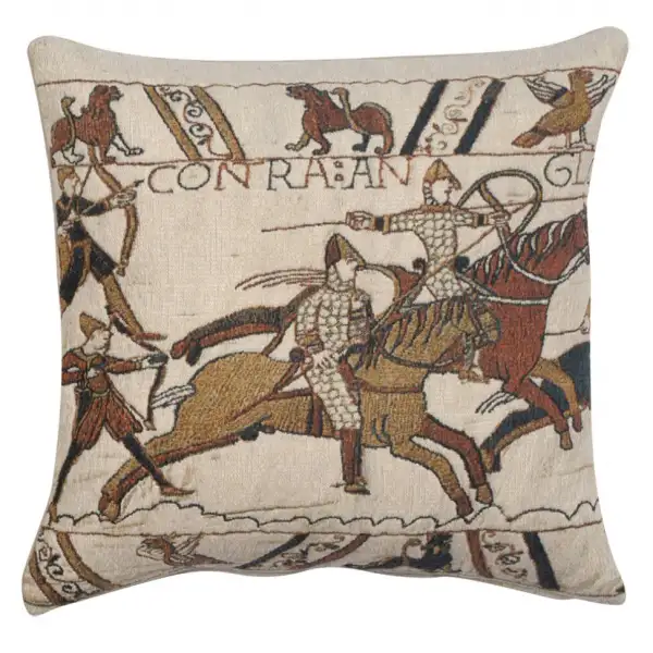 Charlotte Home Furnishing Inc. Belgium Cushion Cover - 17 in. x 17 in. | Battle of Hastings 1