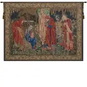 Adoration Of The Magi 1 Belgian Tapestry - 57 in. x 40 in. Cotton/Viscose/Polyester by Edward Burne Jones