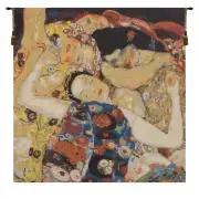 Virgin Klimt Faces Belgian Tapestry Wall Hanging