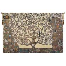 Lebensbaum- Kiss Belgian Tapestry Wall Hanging
