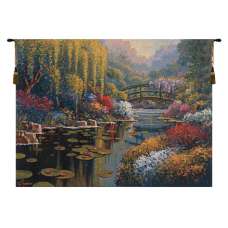 Giverny Pond Belgian Tapestry Wall Hanging