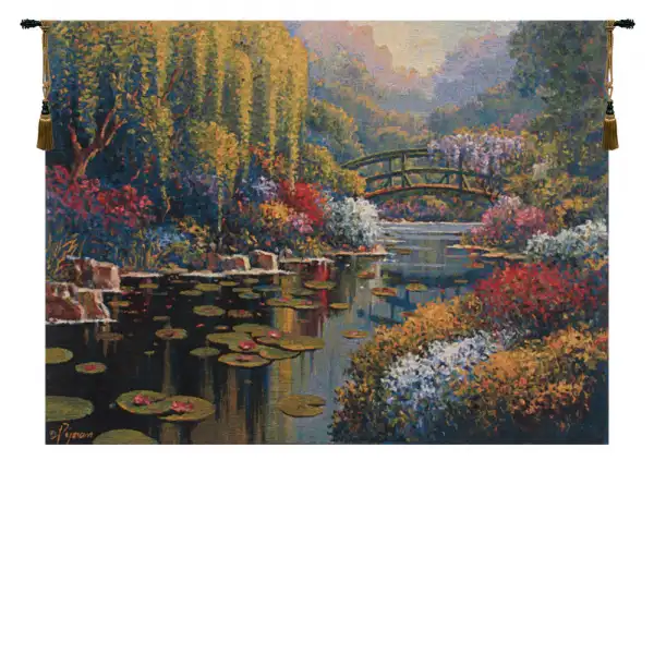 Giverny Pond Belgian Tapestry Wall Hanging