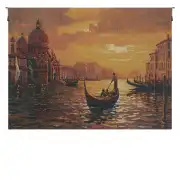 Santa Maria Sunset Belgian Tapestry Wall Hanging - 38 in. x 30 in. Cotton/Wool/Polyester by Robert Pejman
