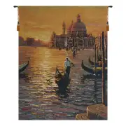 Days End at Venice Belgian Tapestry Wall Hanging