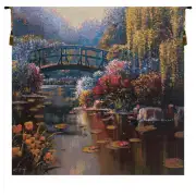 Giverny Pond I Belgian Tapestry Wall Hanging