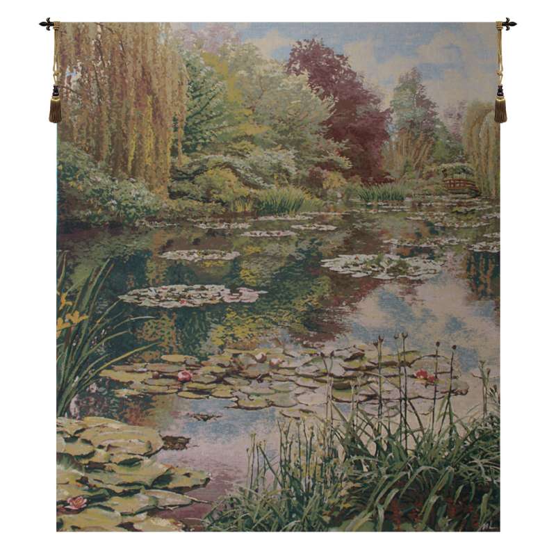 Monet's Garden without Border Flanders Tapestry Wall Hanging
