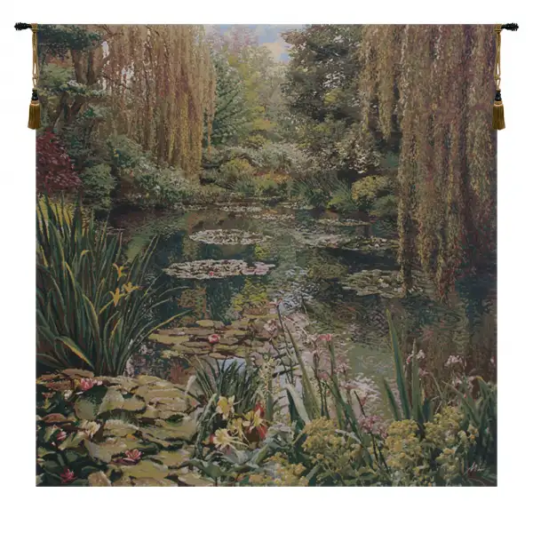 Monet's Garden without Border I Belgian Wall Tapestry