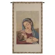 Our Lady Of Divine Providence European Tapestries - 20 in. x 35 in. Cotton/viscose/goldthreadembellishments by Alberto Passini
