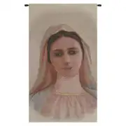 Our Lady Of Medjugorie European Tapestries - 20 in. x 37 in. Cotton/viscose/goldthreadembellishments by Alberto Passini