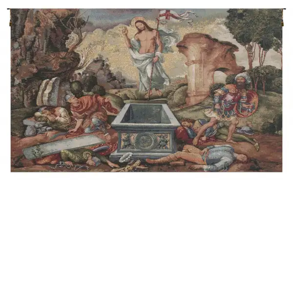Resurection European Tapestries - 25 in. x 19 in. Cotton/Polyester/Viscose by Alberto Passini