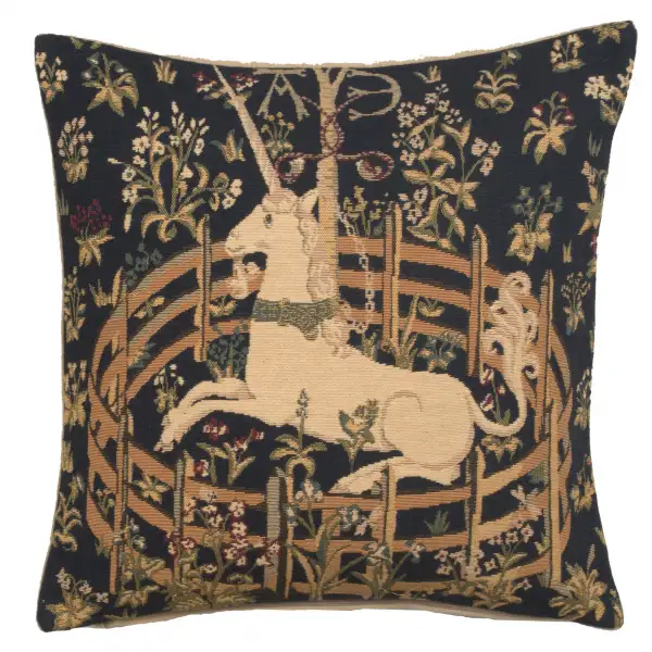 Charlotte Home Furnishing Inc. Belgium Cushion Cover - 18 in. x 18 in. | Captive Unicorn