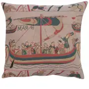 Bayeux William Belgian Cushion Cover - 18 in. x 18 in. Cotton by Charlotte Home Furnishings