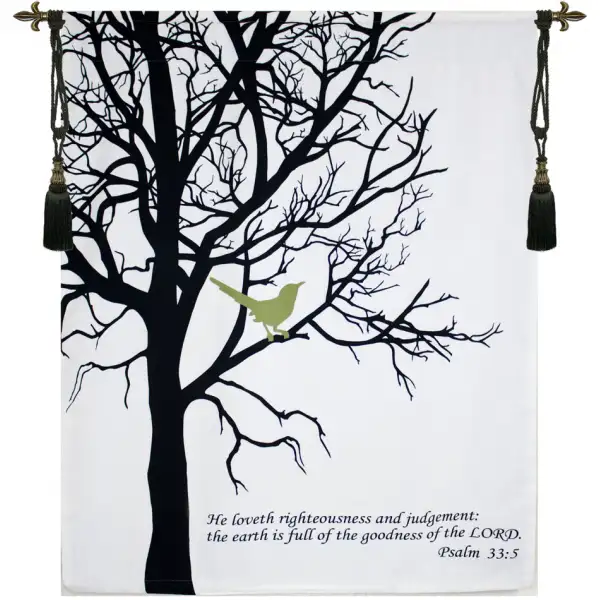 Bird with Verse Wall Tapestry