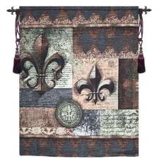 Fleur de Lis Grande Wallhanging Tapestry of Fine Art