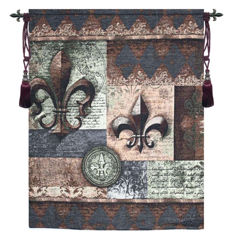 Fleur de Lis Grande Wallhanging Fine Art Tapestry