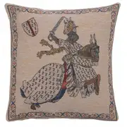 Tournament Of Knights 1 Belgian Cushion Cover - 16 in. x 16 in. Cotton/Viscose/Polyester by Charlotte Home Furnishings