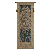 The Pastel Tree Portiere Belgian Tapestry - 24 in. x 70 in. Cotton/Viscose/Polyester by William Morris