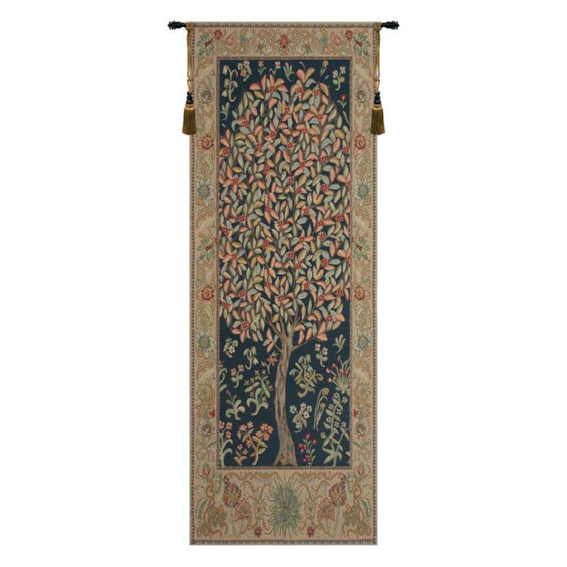 The Pastel Tree Portiere European Tapestry Wall Hanging