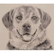 Happy Canine  Wall Tapestry Stretched