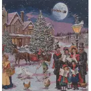 Carolers  Wall Tapestry Stretched