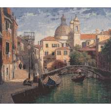 Floating Venice Stretched Wall Tapestry