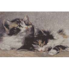 Cuddle Buddies Stretched Wall Tapestry