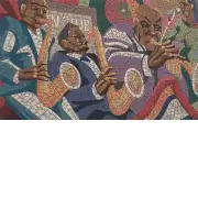 Jazz Band Stretched Wall Tapestry