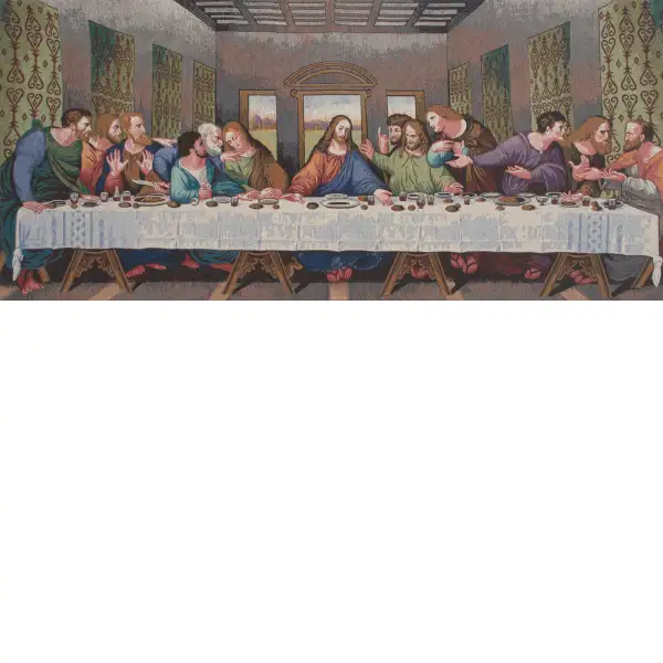 The Last Supper Tapestry Panel (Large)  Wall Tapestry Stretched