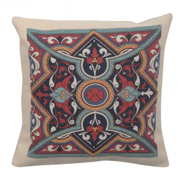 Poppy Mandala Decorative Floor Pillow Cushion Cover