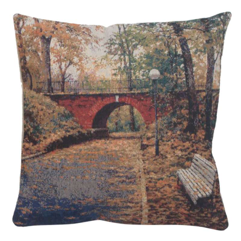 Red Bridge Decorative Pillow Cushion Cover