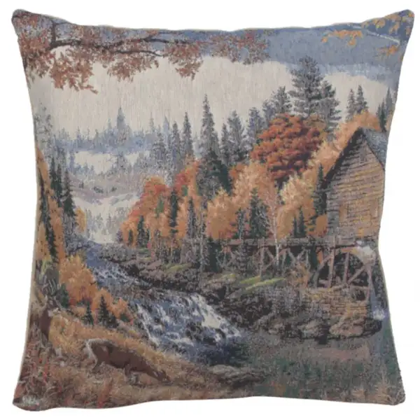 Waterwheel Couch Pillow - 16 in. x 16 in. Cotton/Viscose/Polyester by Alessia Cara