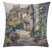 Streetlight In Ivy Couch Pillow - 16 in. x 16 in. Cotton/Viscose/Polyester by Alessia Cara