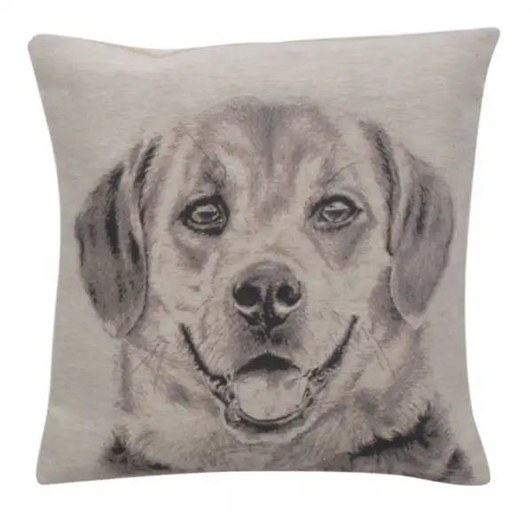 Happy Canine II Decorative Floor Pillow Cushion Cover