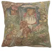 Miss Dormouse and Babies Beatrix Potter  Belgian Sofa Pillow Cover