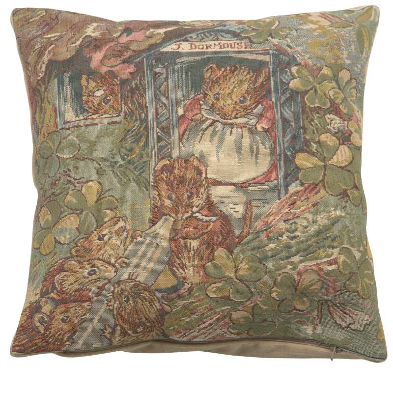 Miss Dormouse and Babies Beatrix Potter  European Cushion Cover