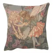 C Charlotte Home Furnishings Inc Sweet Pea Fairy Cicely Mary Barker European Cushion Cover - 14 in. x 14 in. Cotton by Cicely Mary Barker